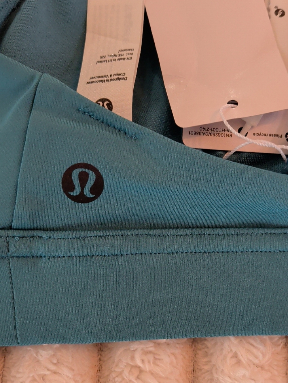 Lululemon Teal Triangle Bralette - Picture 3 of 4
